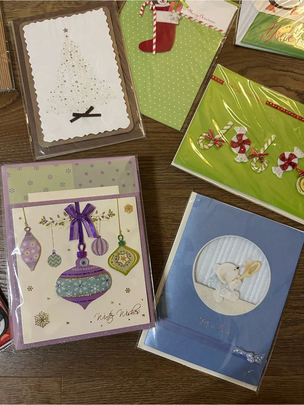 20 Individually Wrapped Burgoyne Hand Crafted 3D Christmas Cards w/ Envelopes